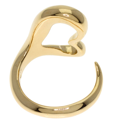 TIFFANY&Co. Open heart Ring K18 Yellow Gold Ladies [Used]