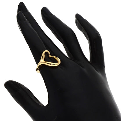 TIFFANY&Co. Open heart Ring K18 Yellow Gold Ladies [Used]