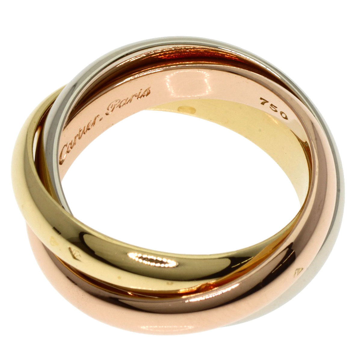 CARTIER Trinity #51 Ring K18 Yellow Gold K18 White GoldLadies [Used]