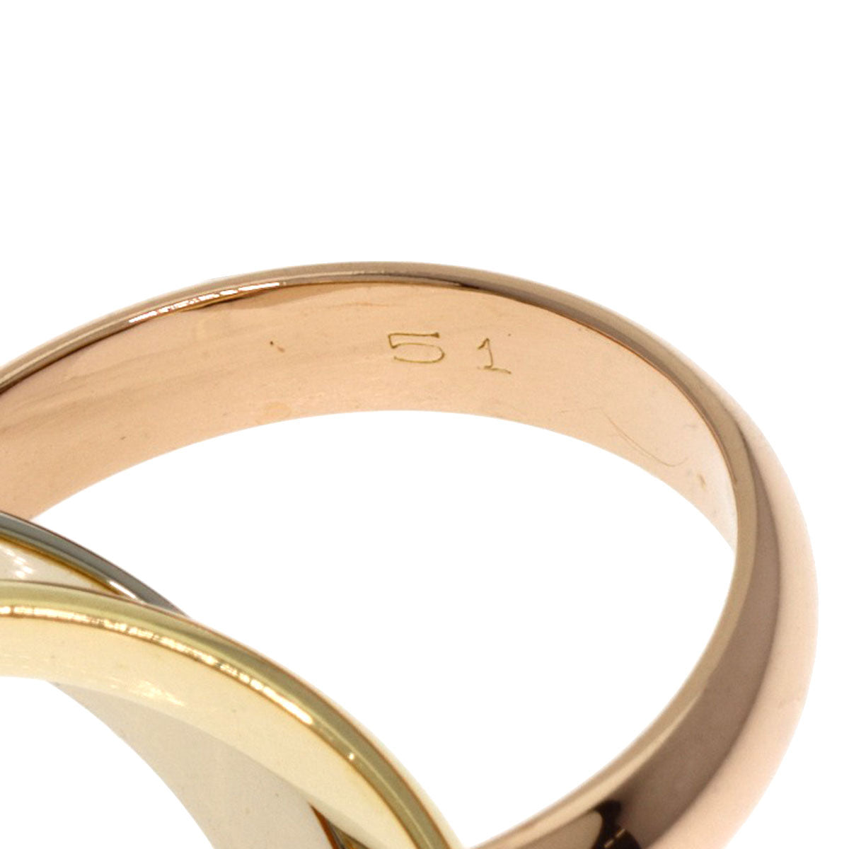 CARTIER Trinity #51 Ring K18 Yellow Gold K18 White GoldLadies [Used]