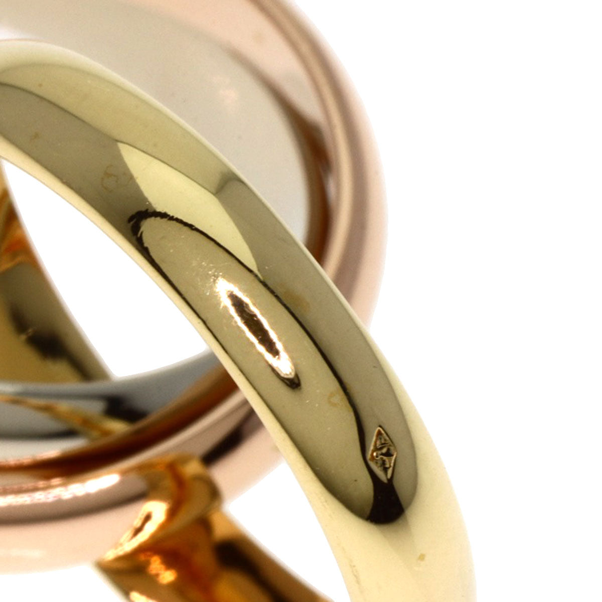 CARTIER Trinity #51 Ring K18 Yellow Gold K18 White GoldLadies [Used]