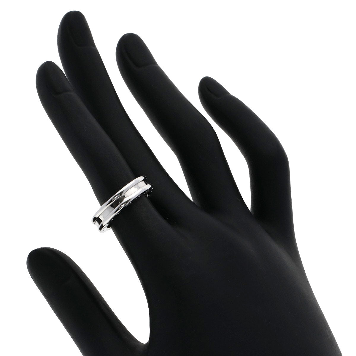 BVLGARI B.zero1 1 band XS #48 Ring K18 White Gold Ladies [Used]