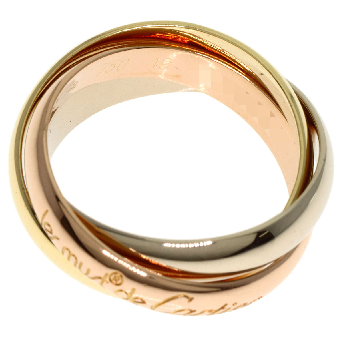 CARTIER Trinity #49 Ring K18 Yellow Gold K18 White GoldLadies [Used]