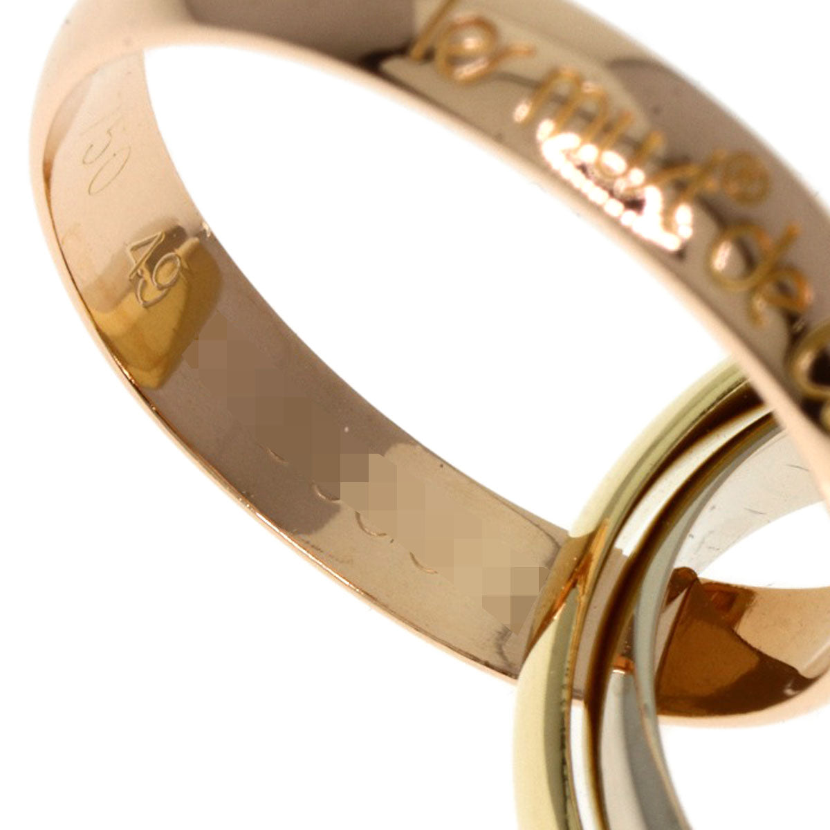 CARTIER Trinity #49 Ring K18 Yellow Gold K18 White GoldLadies [Used]