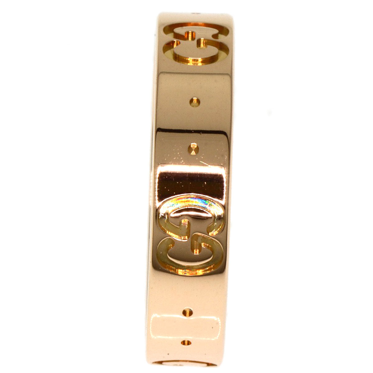 GUCCI Icon # 9 Ring K18 Pink Gold Ladies [Used]