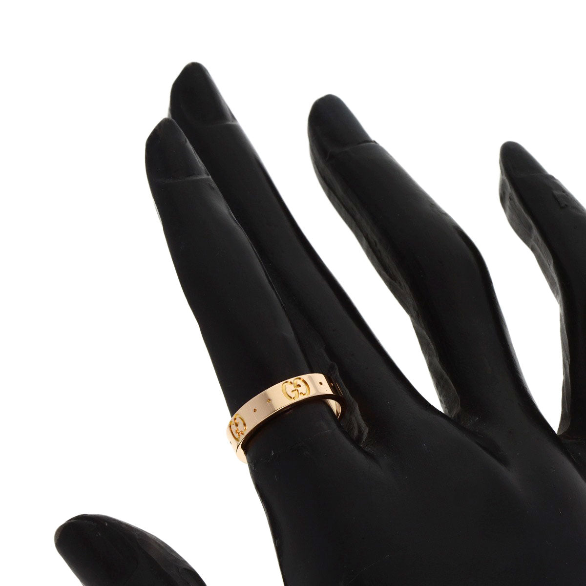 GUCCI Icon # 9 Ring K18 Pink Gold Ladies [Used]