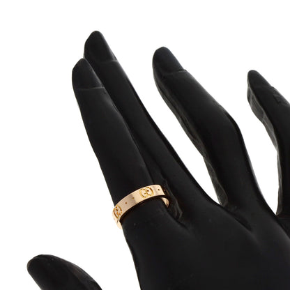 GUCCI Icon # 9 Ring K18 Pink Gold Ladies [Used]