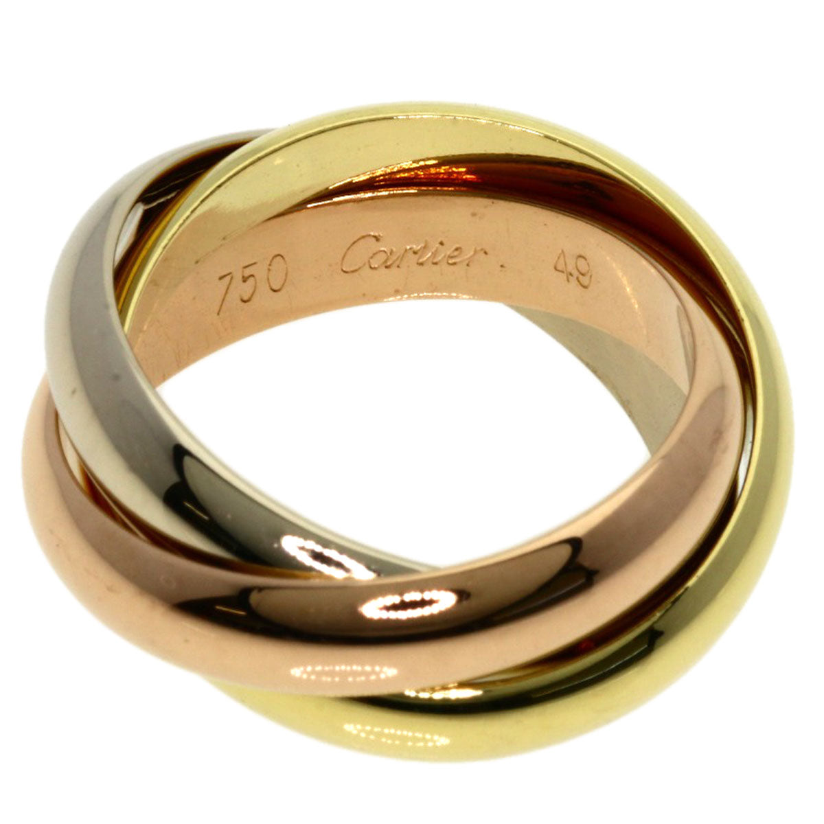 CARTIER Trinity #49 Ring K18 Yellow Gold K18 White GoldLadies [Used]