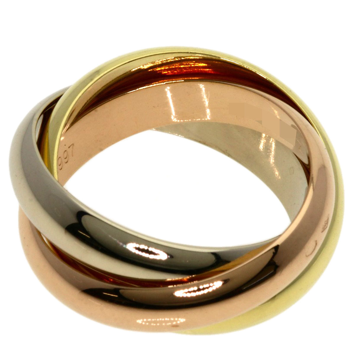 CARTIER Trinity #49 Ring K18 Yellow Gold K18 White GoldLadies [Used]