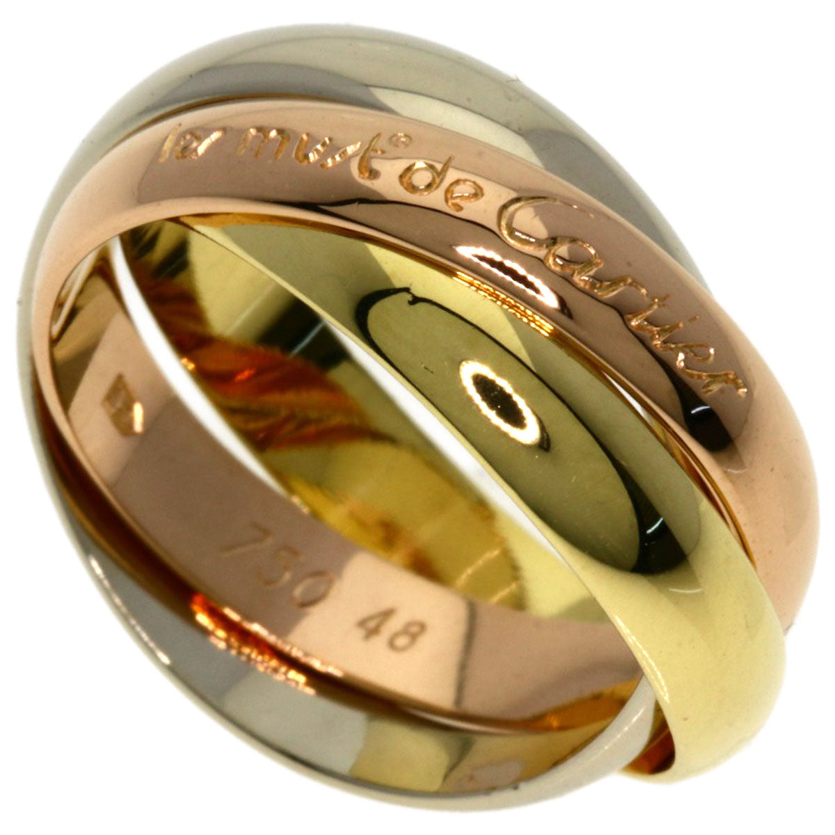 CARTIER Trinity #48 Ring K18 Yellow Gold K18 White GoldLadies [Used]