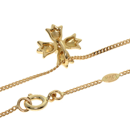 Dior   Necklace Cross diamond K18 Yellow Gold Ladies