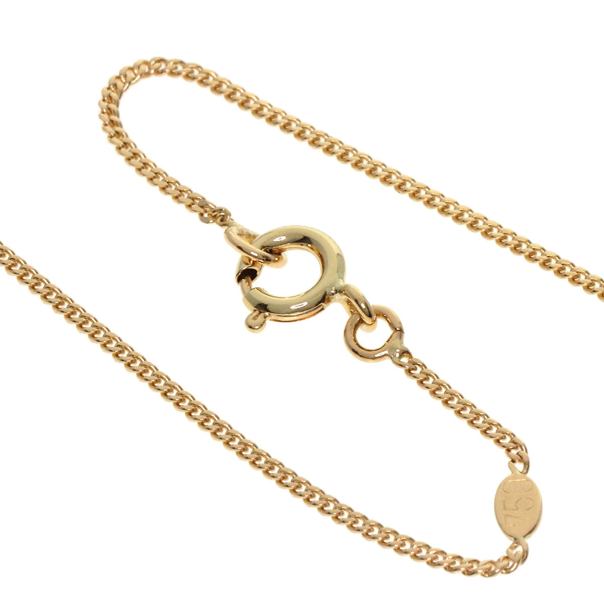 Dior   Necklace Cross diamond K18 Yellow Gold Ladies