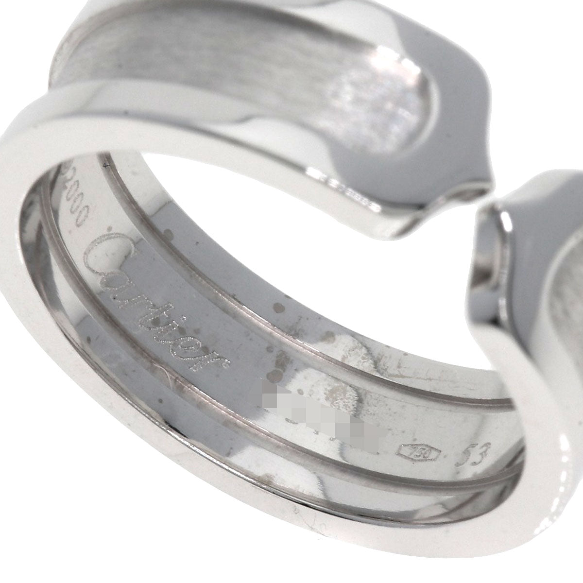 CARTIER   Ring C2 Ring #53 K18 White Gold Ladies