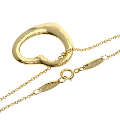 TIFFANY&Co. Open heart Necklace K18 Yellow Gold Ladies [Used]