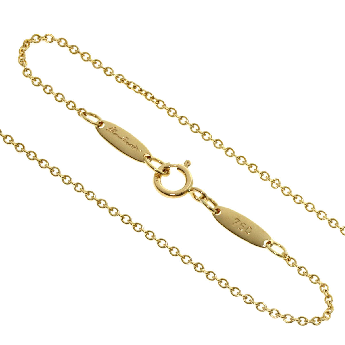 TIFFANY&Co. Open heart Necklace K18 Yellow Gold Ladies [Used]