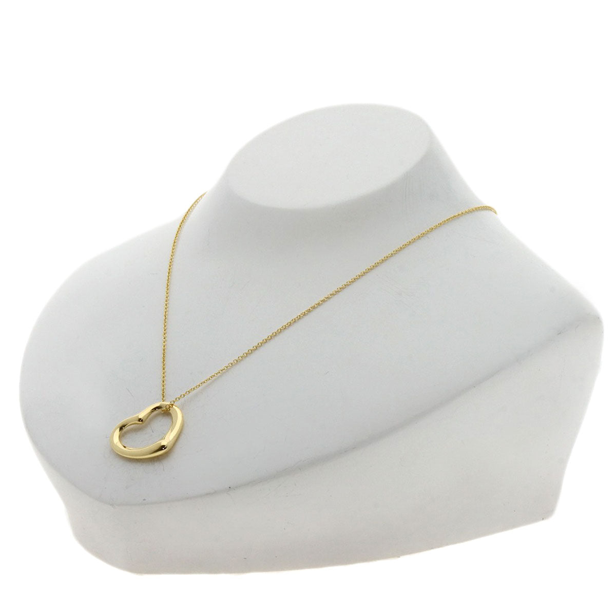 TIFFANY&Co. Open heart Necklace K18 Yellow Gold Ladies [Used]