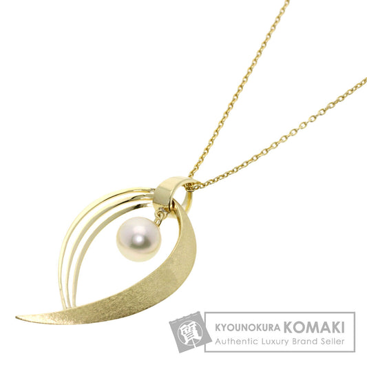 MIKIMOTO Pearl Pearl Necklace K14 Yellow Gold Ladies [Used]