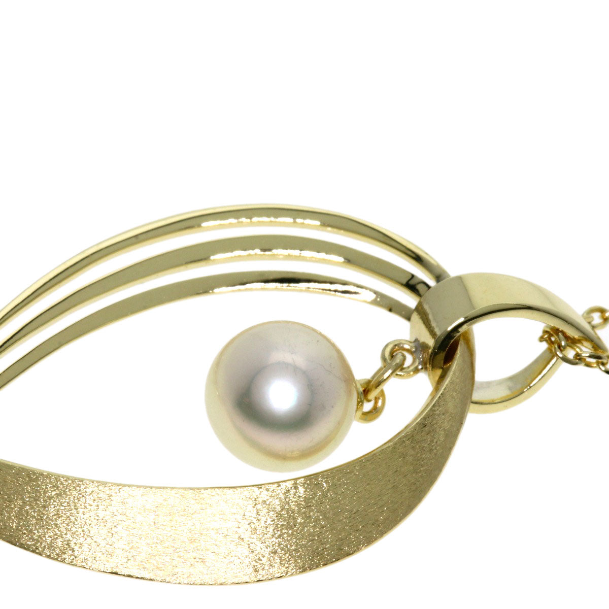 MIKIMOTO Pearl Pearl Necklace K14 Yellow Gold Ladies [Used]