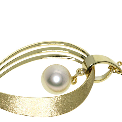 MIKIMOTO Pearl Pearl Necklace K14 Yellow Gold Ladies [Used]