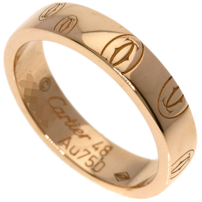 CARTIER Happy Birthday #48 Ring K18 Pink Gold Ladies [Used]