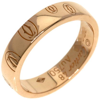 CARTIER Happy Birthday #48 Ring K18 Pink Gold Ladies [Used]