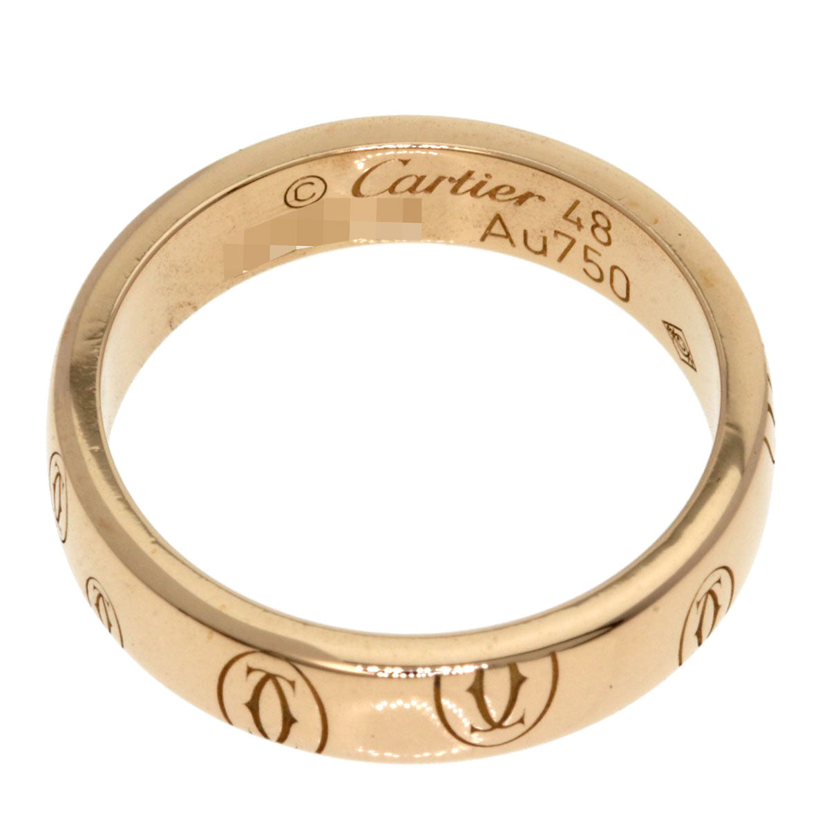 CARTIER Happy Birthday #48 Ring K18 Pink Gold Ladies [Used]