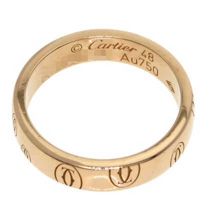 CARTIER Happy Birthday #48 Ring K18 Pink Gold Ladies [Used]