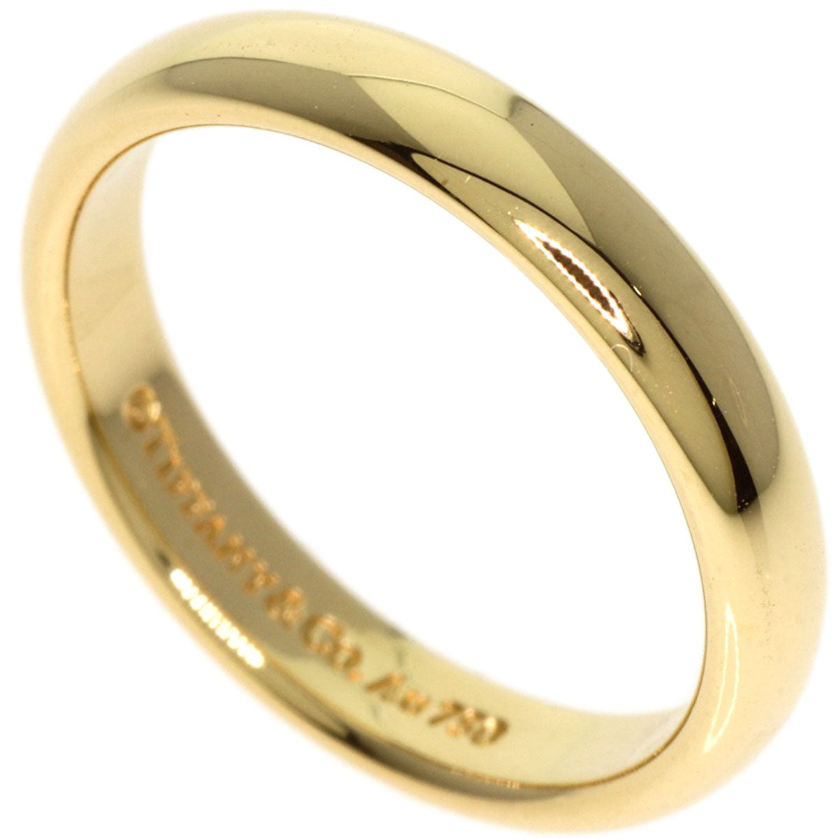 TIFFANY&Co. Classic band Ring K18 Yellow Gold Ladies [Used]