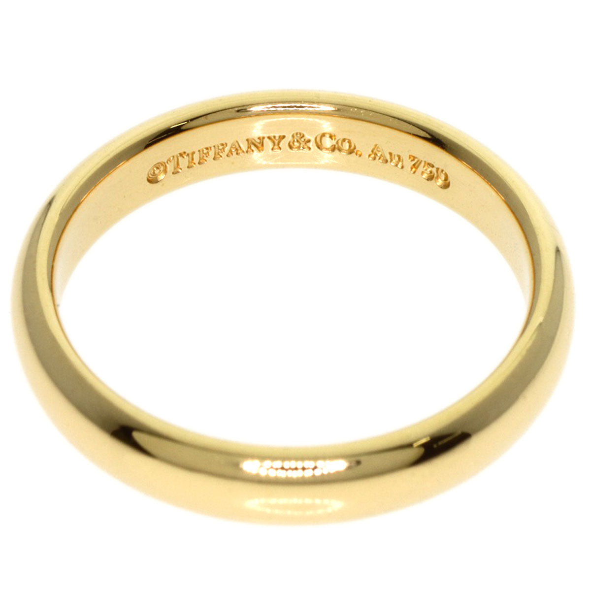 TIFFANY&Co. Classic band Ring K18 Yellow Gold Ladies [Used]