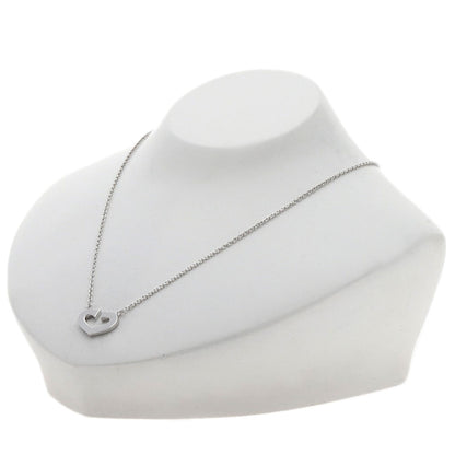 CARTIER C heart Necklace K18 White Gold Ladies [Used]