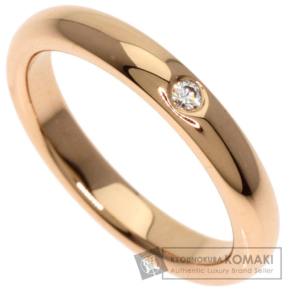 TIFFANY&Co. Stacking band ring 1P Diamond Ring K18 Pink Gold Ladies [Used]