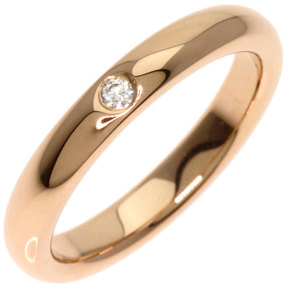 TIFFANY&Co. Stacking band ring 1P Diamond Ring K18 Pink Gold Ladies [Used]