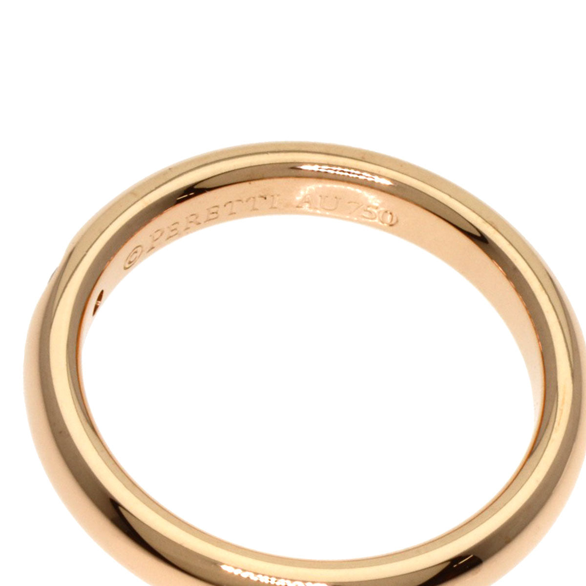 TIFFANY&Co. Stacking band ring 1P Diamond Ring K18 Pink Gold Ladies [Used]