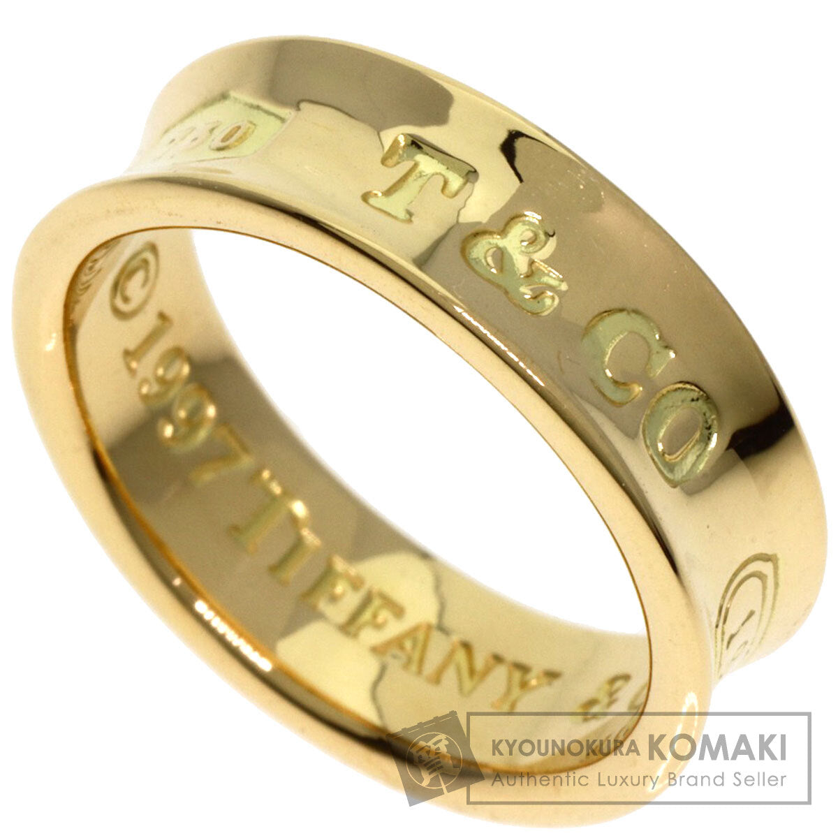 TIFFANY&Co. 1837 Ring K18 Yellow Gold Ladies [Used]
