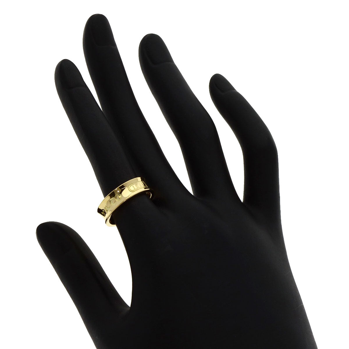 TIFFANY&Co. 1837 Ring K18 Yellow Gold Ladies [Used]