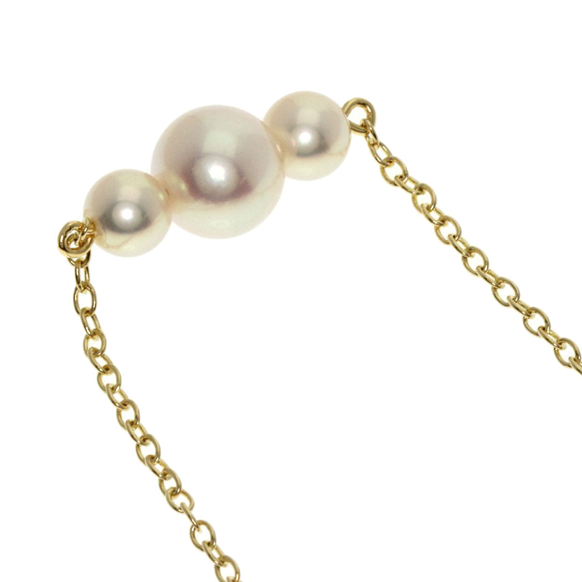 MIKIMOTO Pearl Pearl Necklace K14 Yellow Gold Ladies [Used]