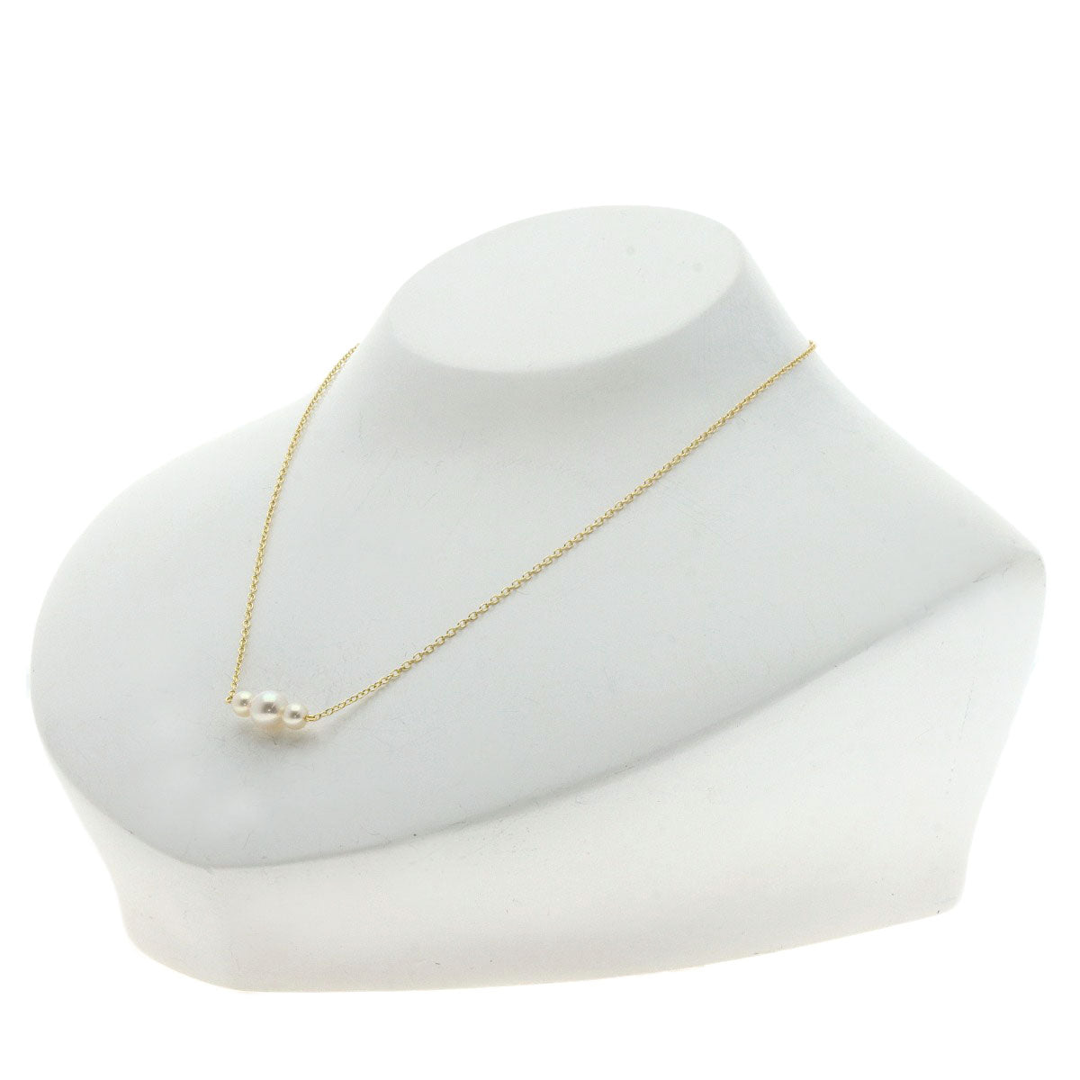 MIKIMOTO Pearl Pearl Necklace K14 Yellow Gold Ladies [Used]