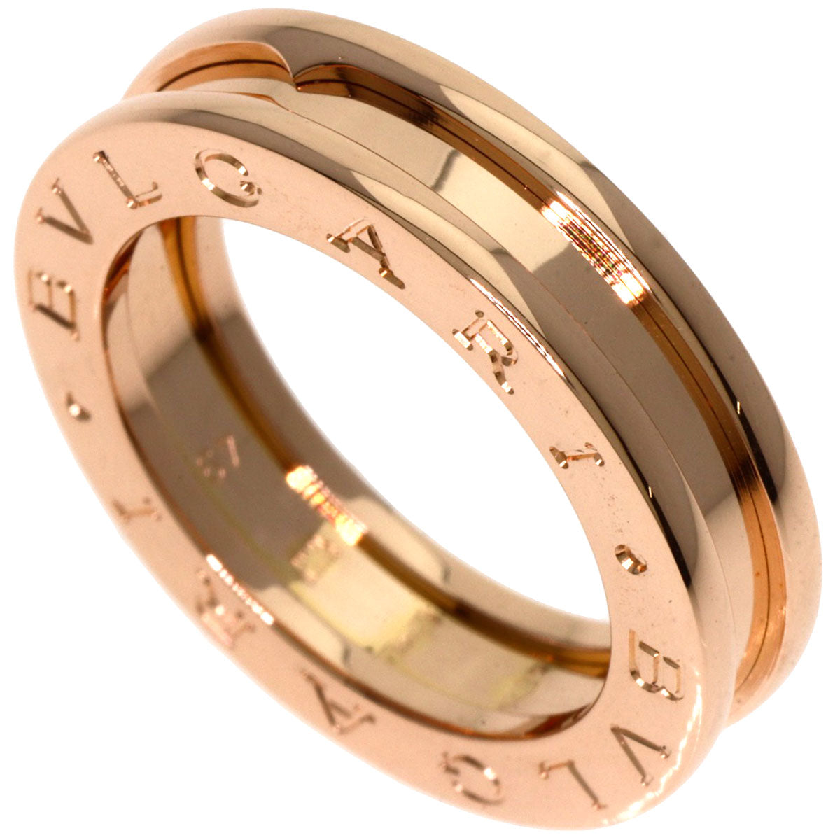 BVLGARI B.zero1 1 band XS #49 Ring K18 Pink Gold Ladies [Used]