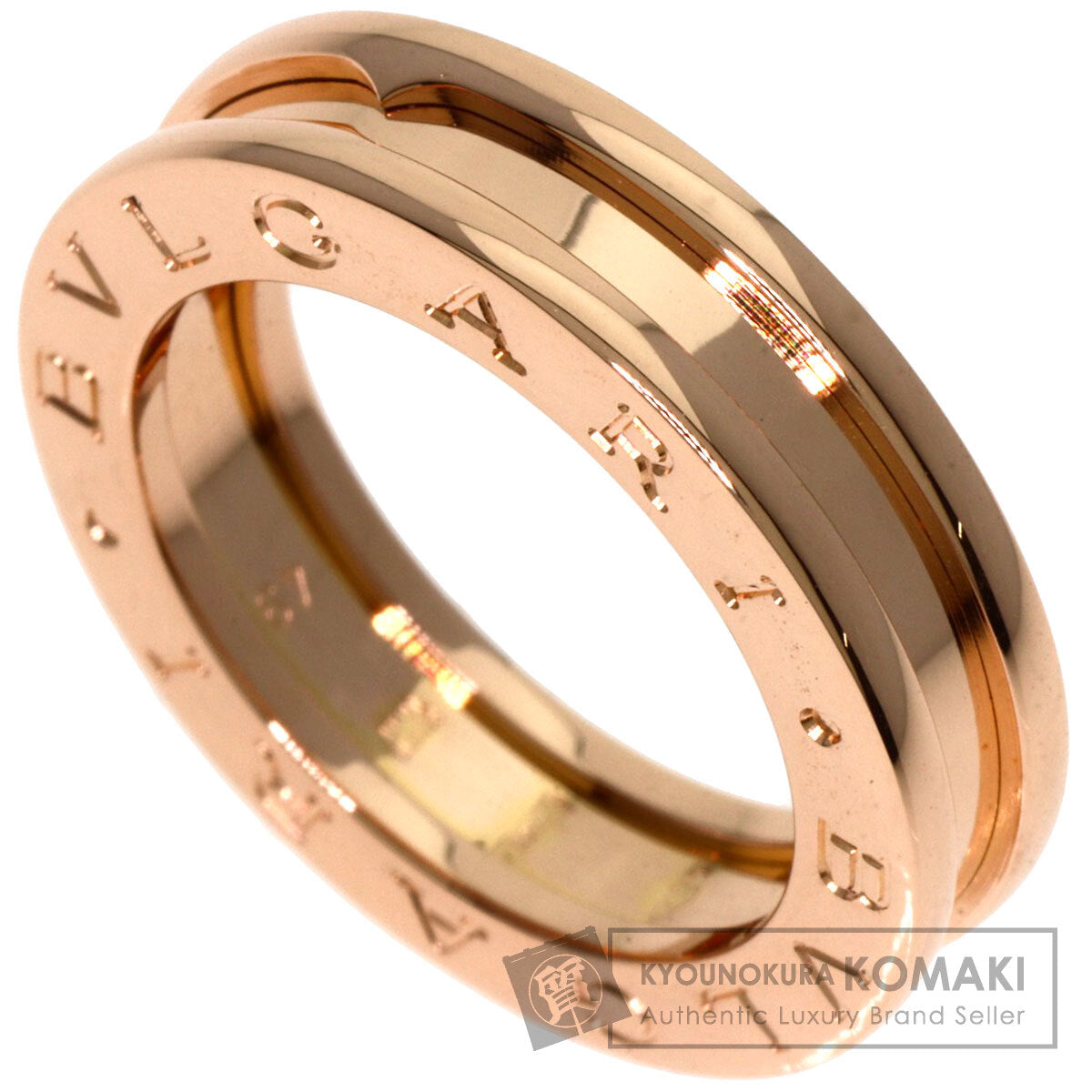 BVLGARI B.zero1 1 band XS #49 Ring K18 Pink Gold Ladies [Used]