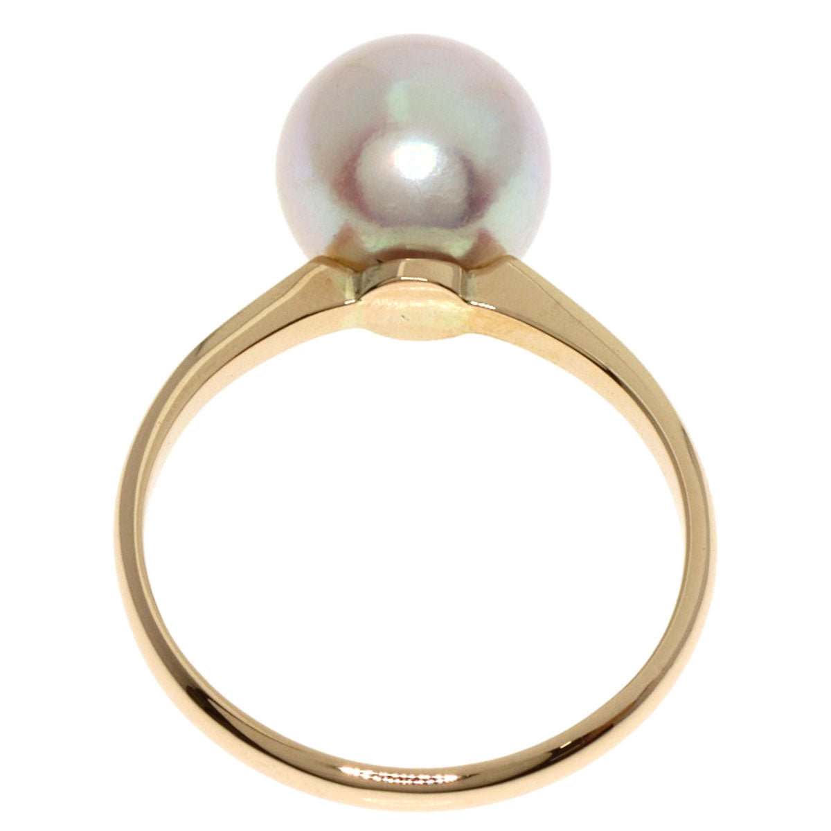 MIKIMOTO Pearl Pearl Ring K14 Yellow Gold Ladies [Used]