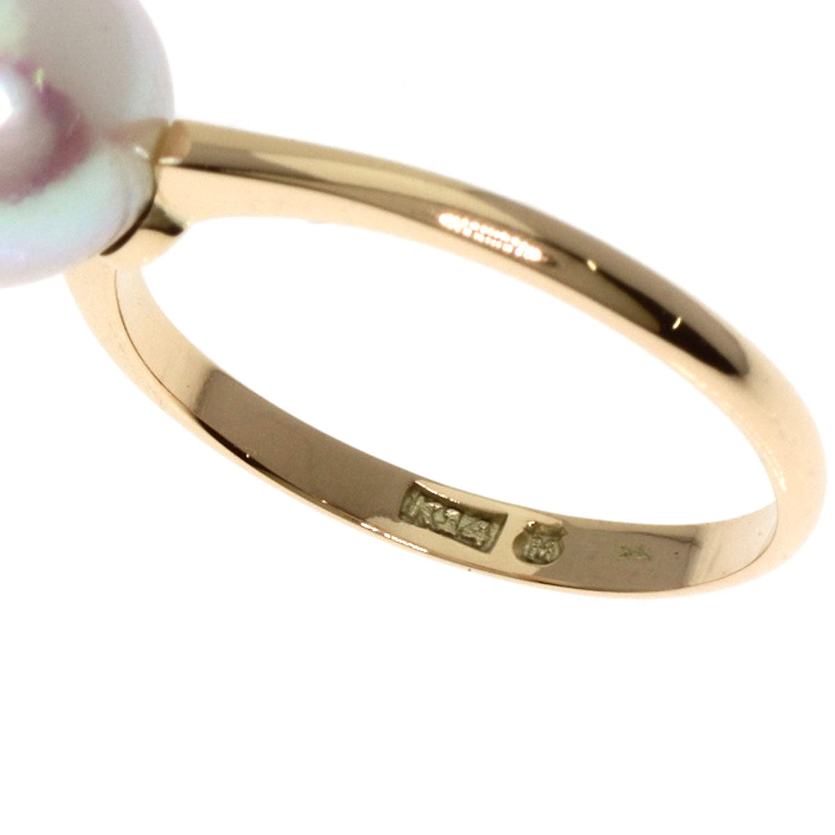 MIKIMOTO Pearl Pearl Ring K14 Yellow Gold Ladies [Used]