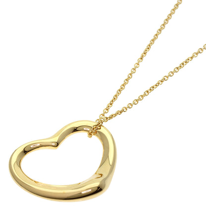 TIFFANY&Co. Open heart Necklace K18 Yellow Gold Ladies [Used]