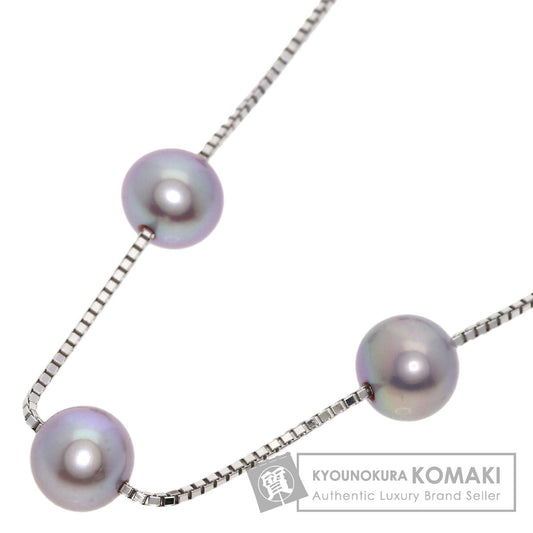 TASAKI Station Pearl Pearl Necklace K18 White Gold Ladies [Used]