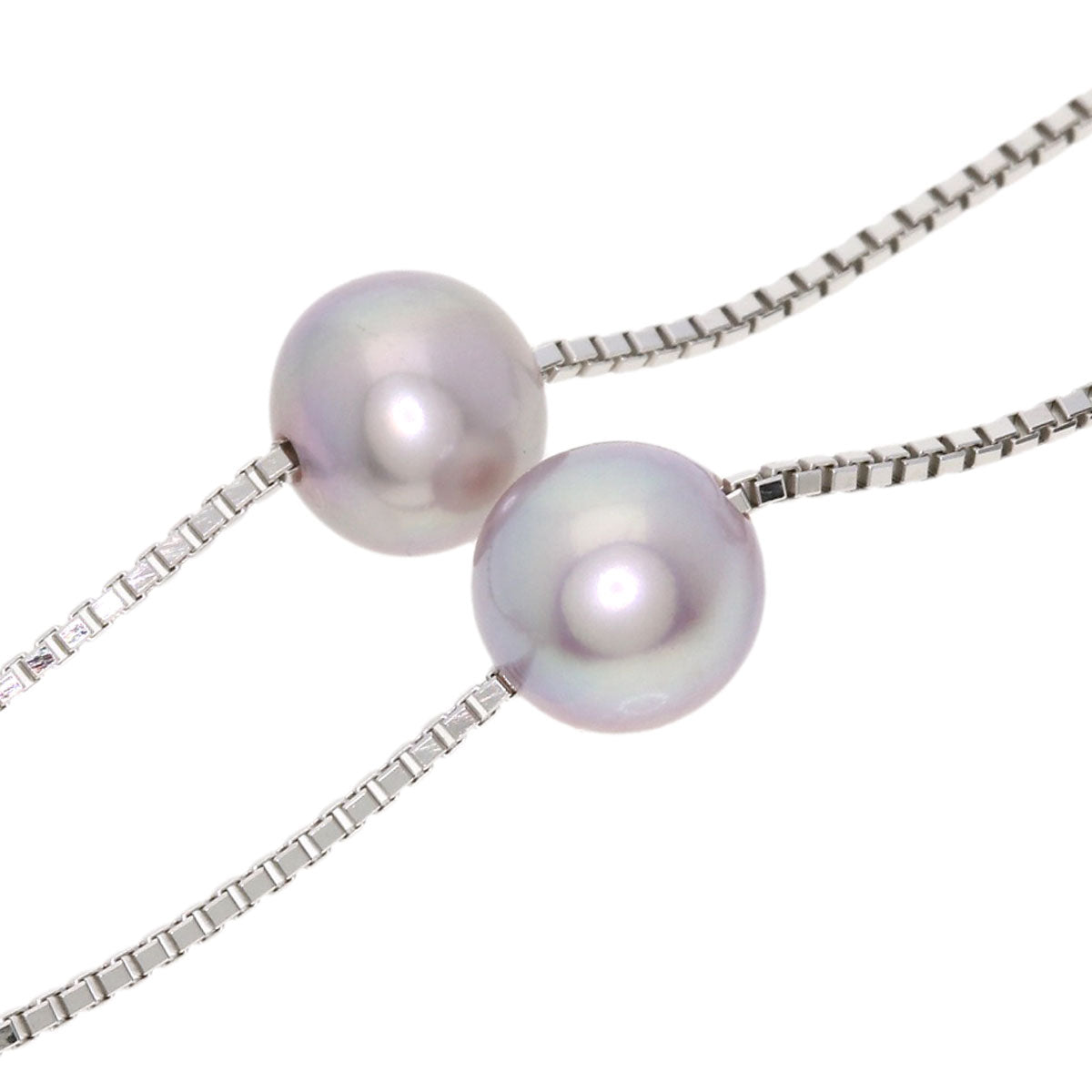 TASAKI Station Pearl Pearl Necklace K18 White Gold Ladies [Used]