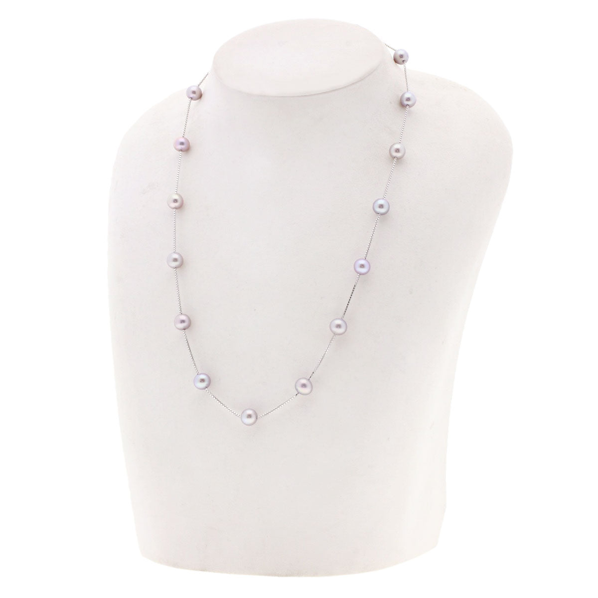 TASAKI Station Pearl Pearl Necklace K18 White Gold Ladies [Used]