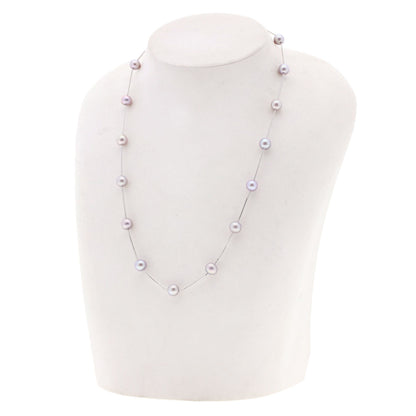 TASAKI Station Pearl Pearl Necklace K18 White Gold Ladies [Used]