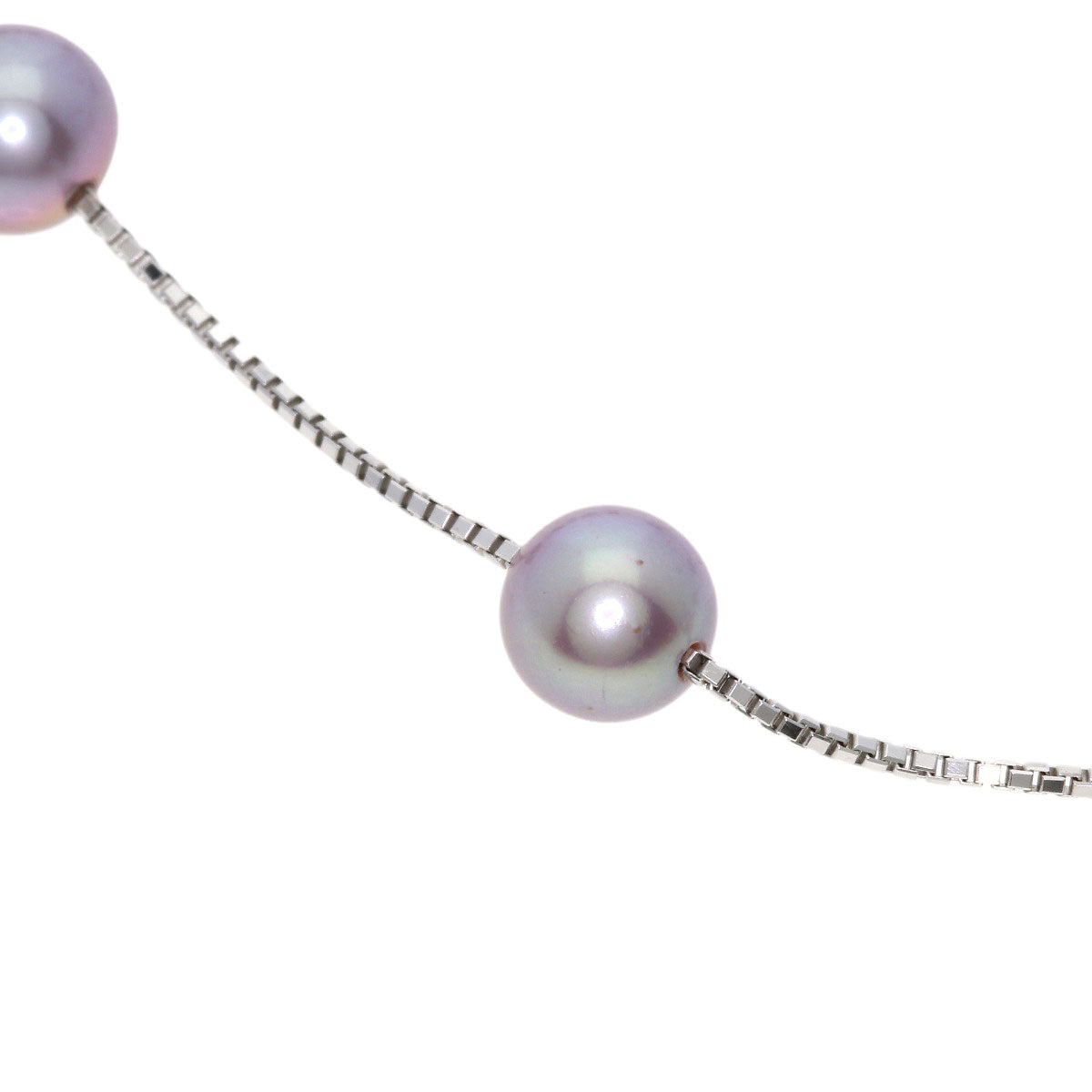 TASAKI Station Pearl Pearl Necklace K18 White Gold Ladies [Used]
