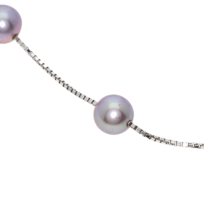 TASAKI Station Pearl Pearl Necklace K18 White Gold Ladies [Used]