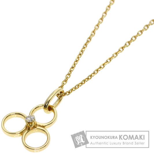 MIKIMOTO Diamond Necklace K14 Yellow Gold Ladies [Used]