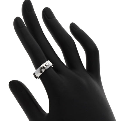HERMES Hercules # 50 Ring K18 White Gold Ladies [Used]